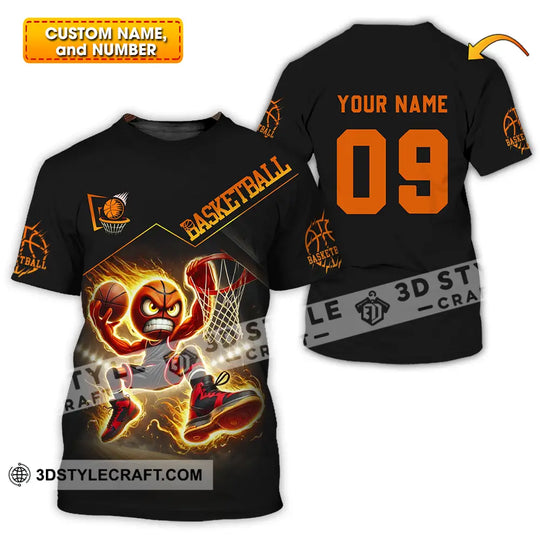 Unisex Shirt - Custom Text Shirt Basketball style option 1