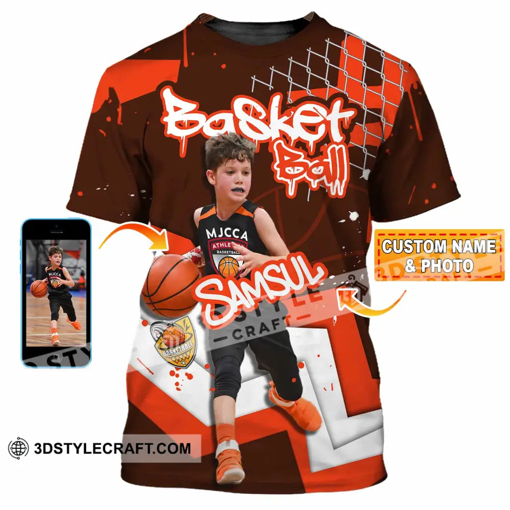 Unisex Shirt - Custom Text Shirt Basketball Shirt - T-shirt