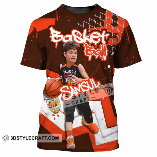 Unisex Shirt - Custom Text Shirt, Basketball Shirt style option 3