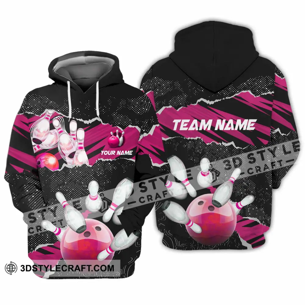 Unisex Shirt - Custom Text Shirt Bowling Shirt Hoodie / S T-shirt