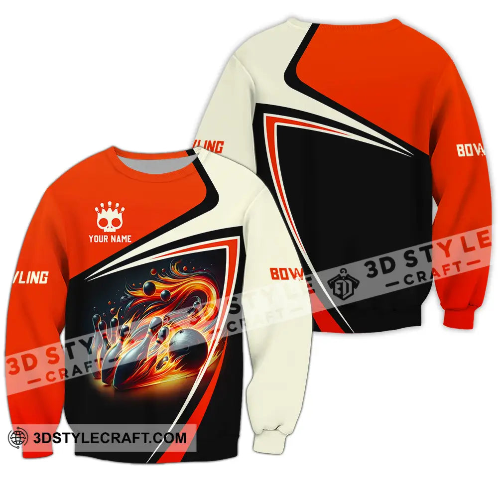 Unisex Shirt - Custom Text Shirt Bowling Shirt Long Sleeve / S T-shirt