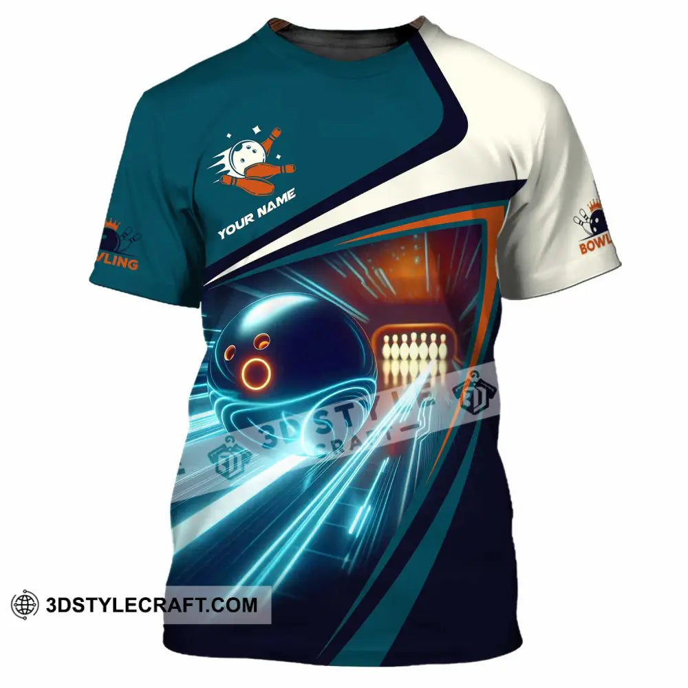 Unisex Shirt - Custom Text Bowling Player T-Shirt / S T-Shirt