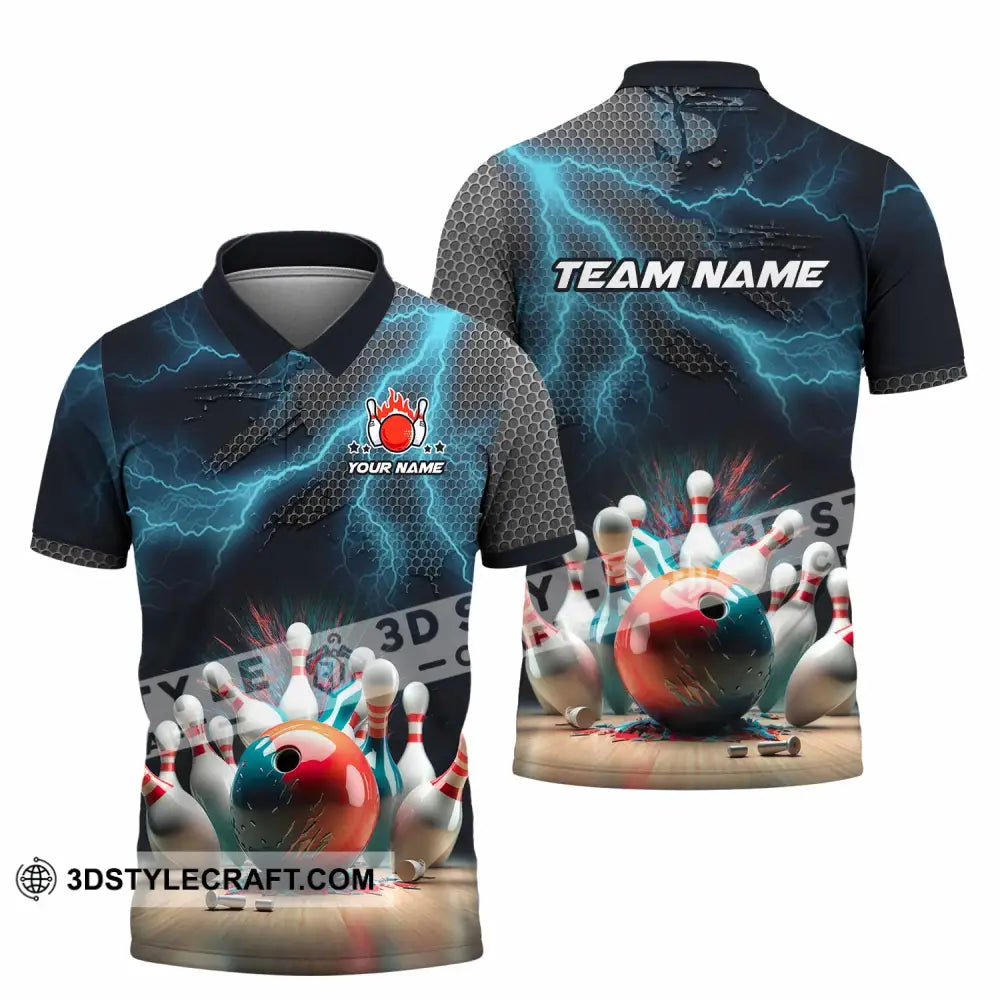Unisex Shirt - Custom Text Shirt Bowling Shirt Polo Shirt / S T-shirt