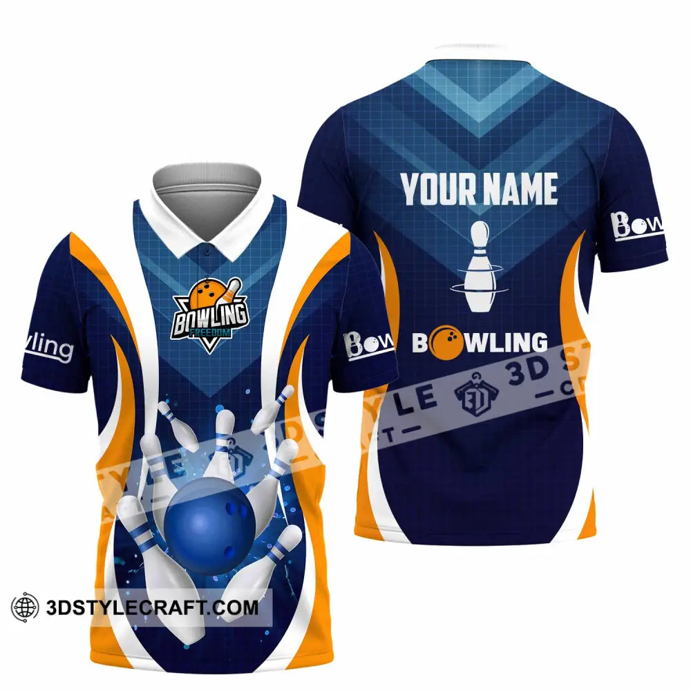 Unisex Shirt - Custom Text Shirt Bowling Shirt Polo Shirt / S T-shirt
