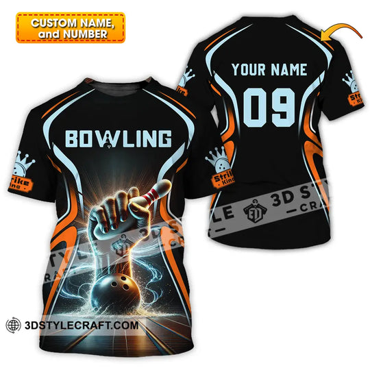 Unisex Shirt - Custom Text Shirt Bowling style option 1