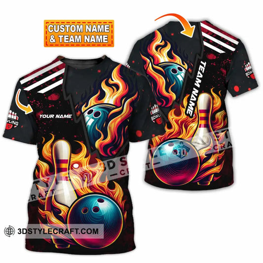 Unisex Shirt - Custom Text Shirt Bowling Shirt T-shirt