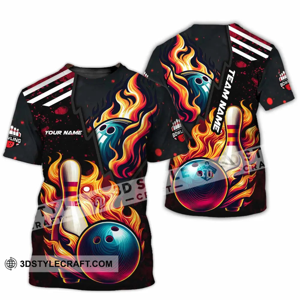 Unisex Shirt - Custom Text Shirt Bowling Shirt T-Shirt / S T-shirt