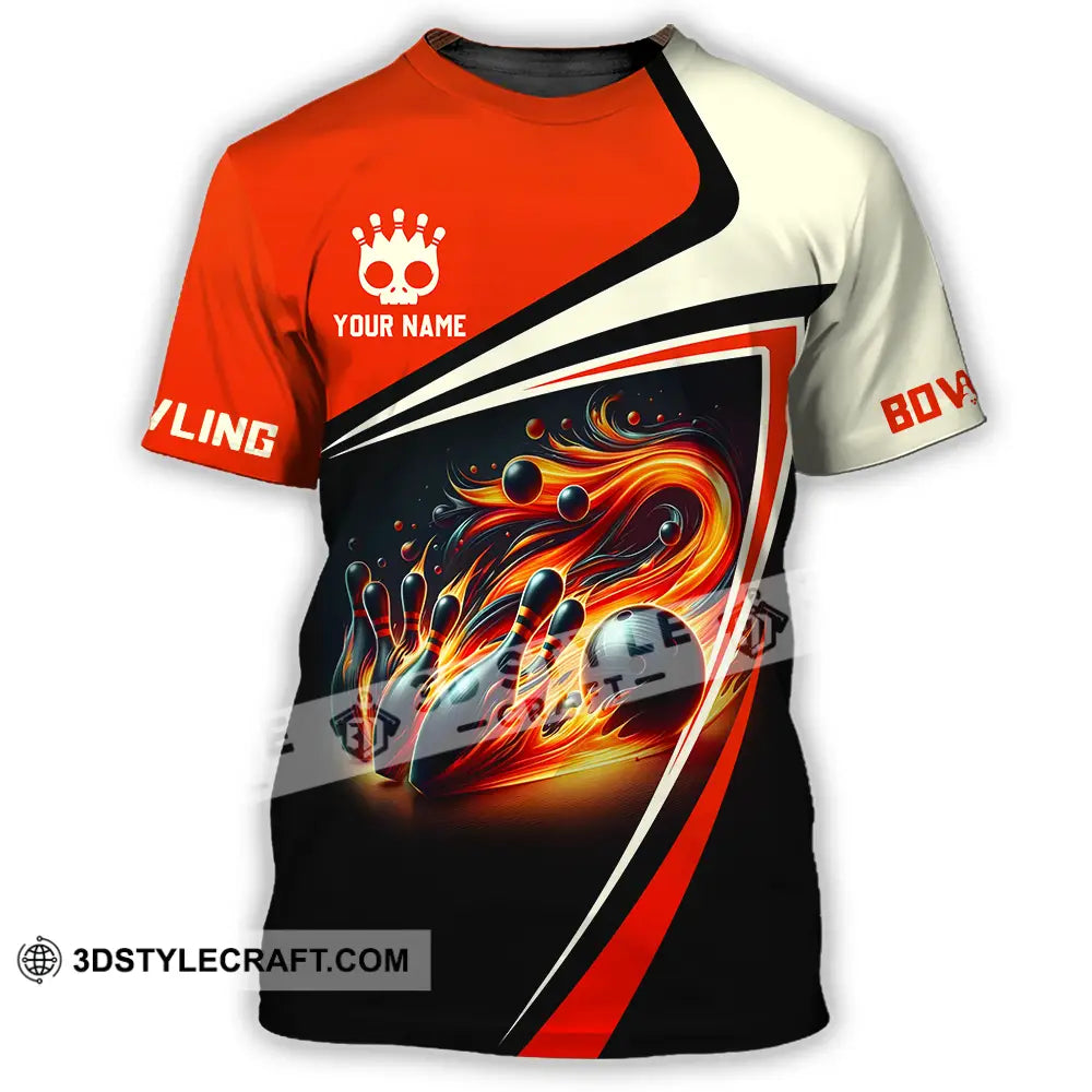 Unisex Shirt - Custom Text Shirt Bowling Shirt T-Shirt / S T-shirt