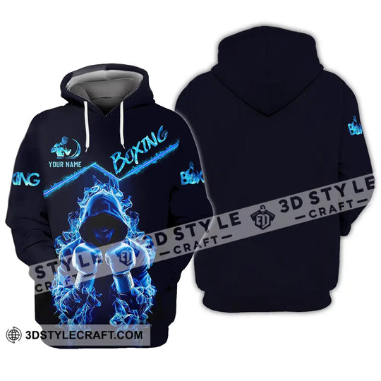 Unisex Shirt - Custom Text Shirt Boxing Blue style option 3