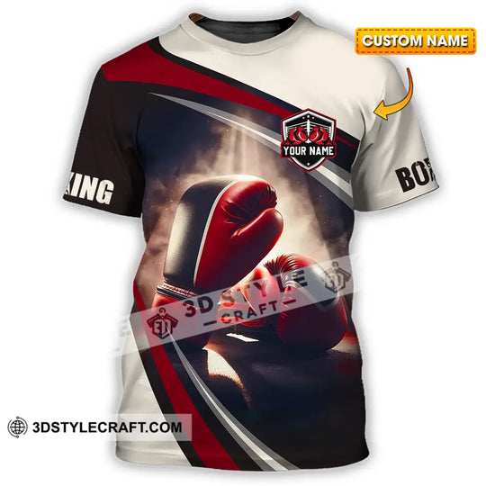 Unisex Shirt - Custom Text Shirt Boxing style option 1
