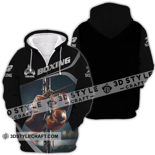 Unisex Shirt - Custom Text Shirt Boxing style option 4