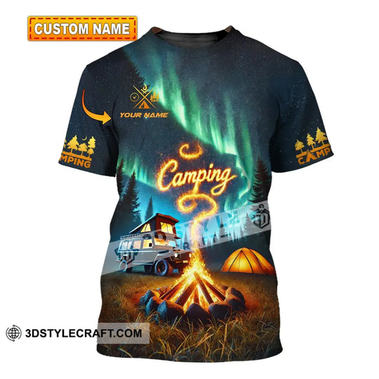 Unisex Shirt - Custom Text Shirt Camping style option 1