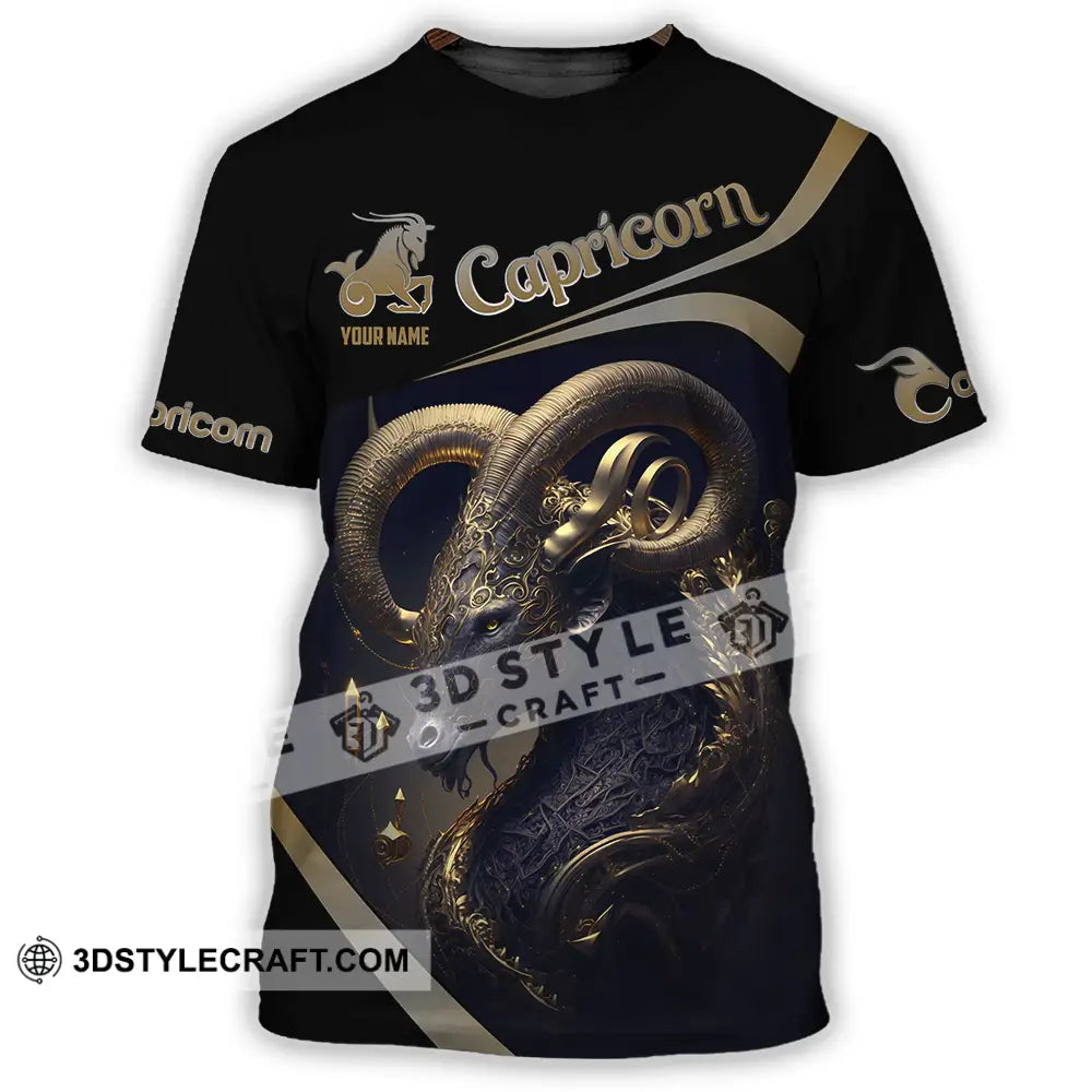 Unisex Shirt - Custom Text Capricorn T-Shirt / S T-Shirt