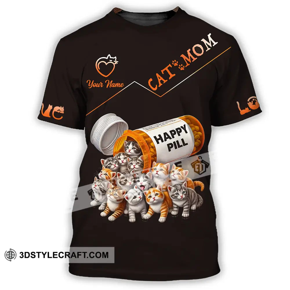 Unisex Shirt - Custom Text Shirt Cat Mom Shirt T-Shirt / S T-shirt