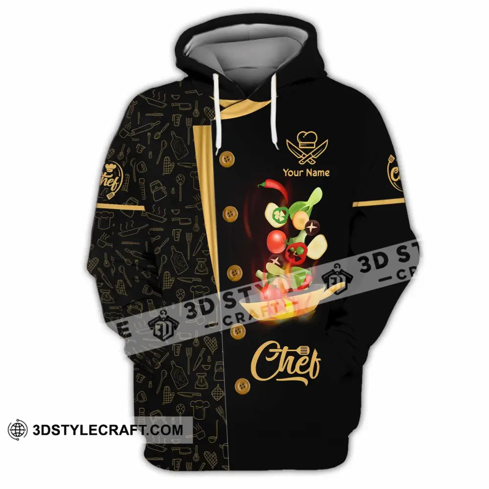 Unisex Shirt - Custom Text Shirt Chef Shirt Hoodie / S T-shirt