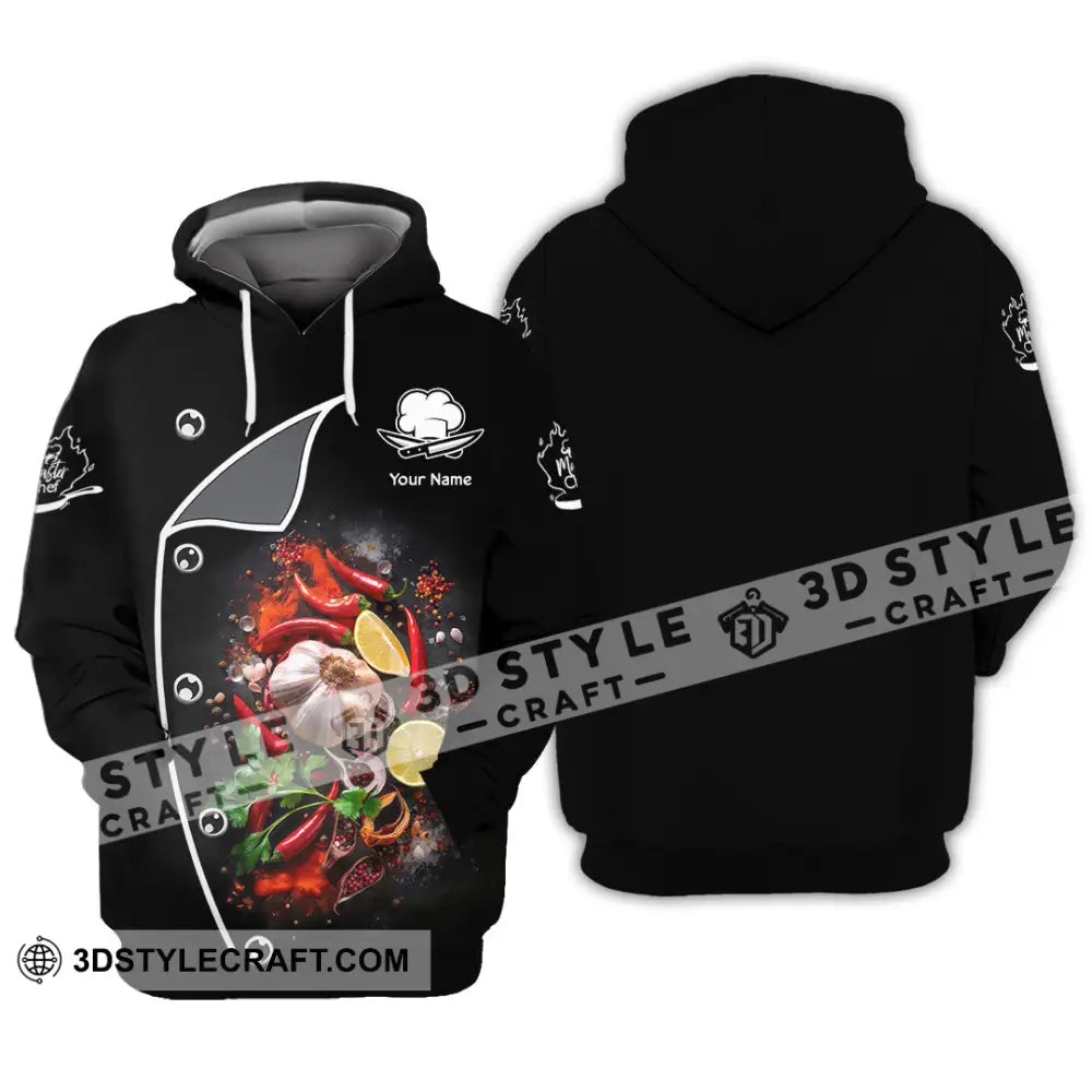 Unisex Shirt - Custom Text Shirt Chef Shirt Hoodie / S T-shirt