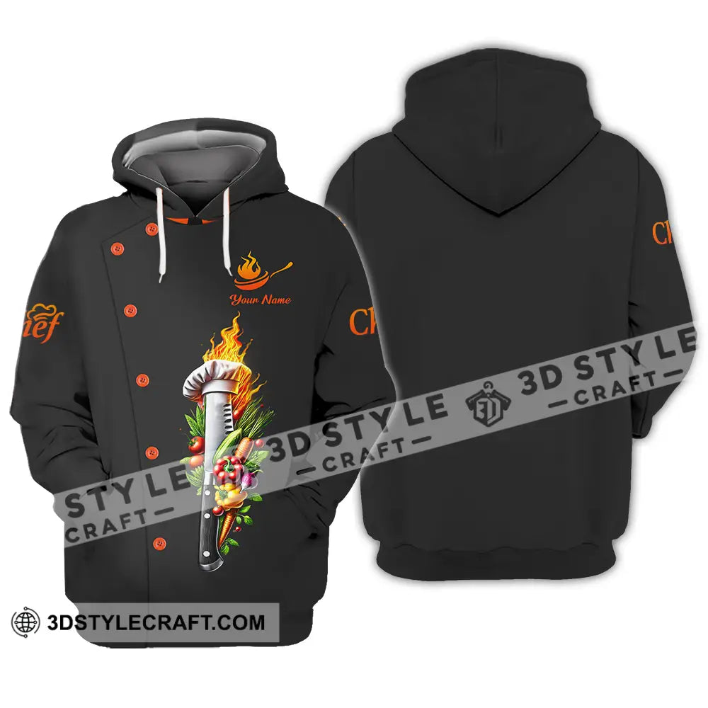 Unisex Shirt - Custom Text Chef Hoodie / S T-Shirt