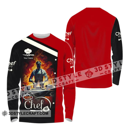Unisex Shirt - Custom Text Shirt, Chef Shirt style option 4