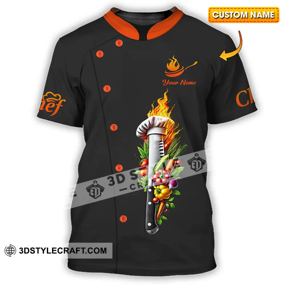 Unisex Shirt - Custom Text Chef T-Shirt