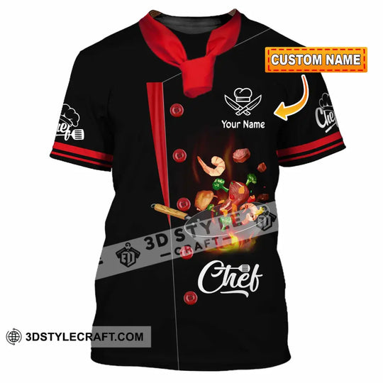 Unisex Shirt - Custom Text Shirt, Chef Shirt style option 1