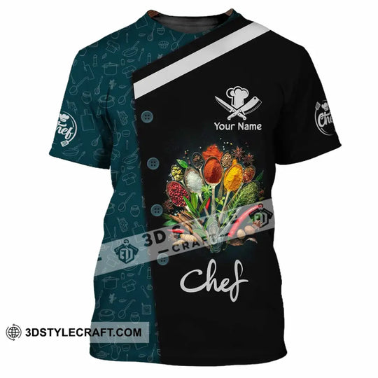 Unisex Shirt - Custom Text Shirt, Chef Shirt style option 2