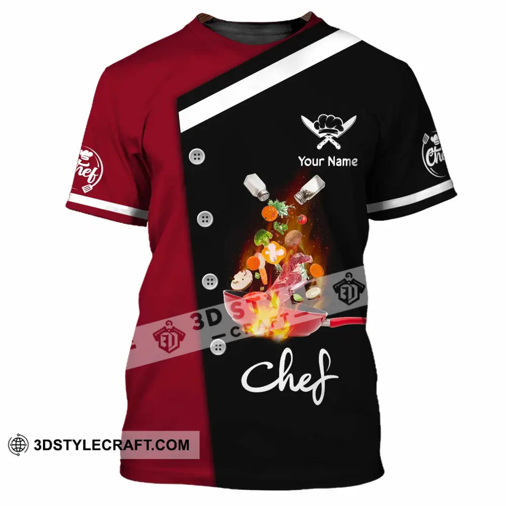 Unisex Shirt - Custom Text Shirt Chef Shirt T-Shirt / S T-shirt