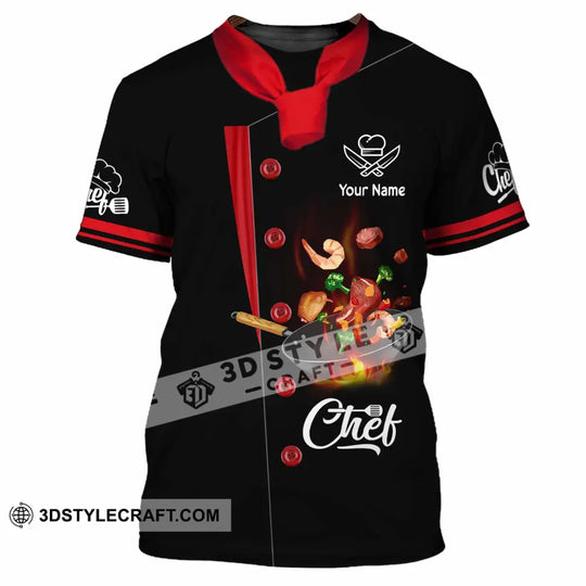 Unisex Shirt - Custom Text Shirt, Chef Shirt style option 2