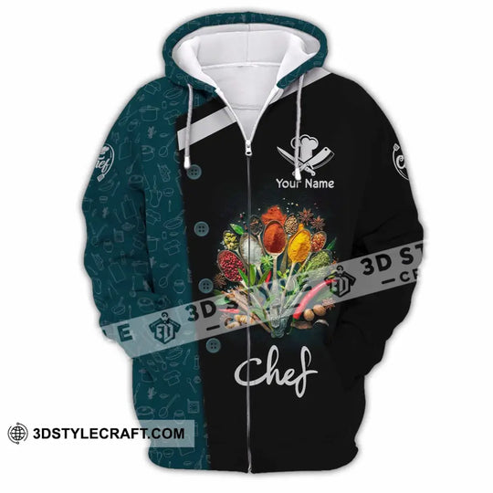 Unisex Shirt - Custom Text Shirt, Chef Shirt style option 4