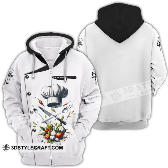 Unisex Shirt - Custom Text Chef Shirt style option 4