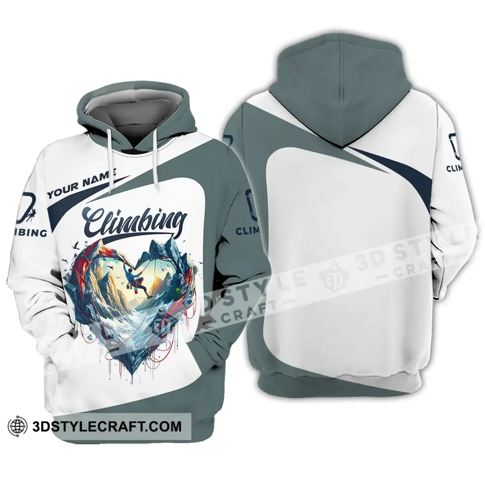 Unisex Shirt - Custom Text Climbing Heart Hoodie / S T-Shirt