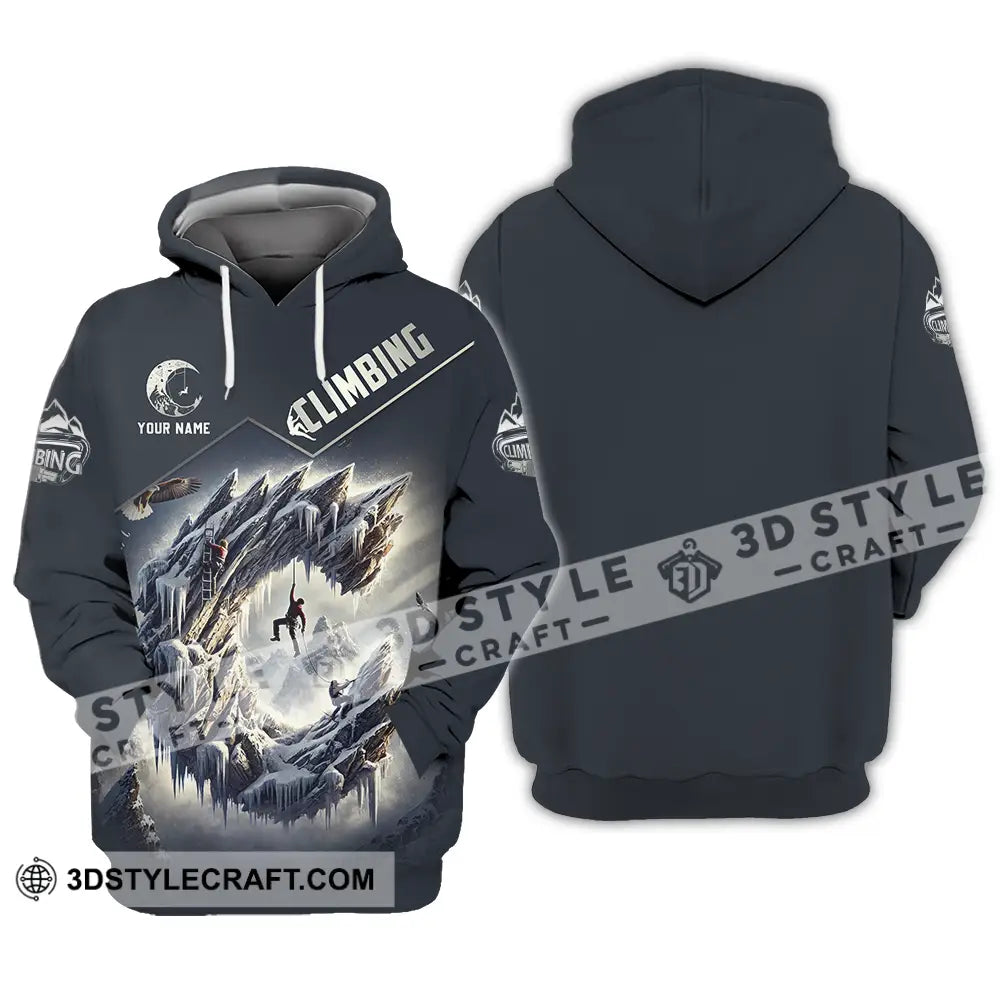Unisex Shirt - Custom Text Climbing Hoodie / S T-Shirt