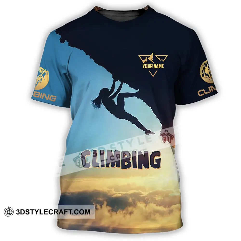Unisex Shirt - Custom Text Climbing T-Shirt / S T-Shirt