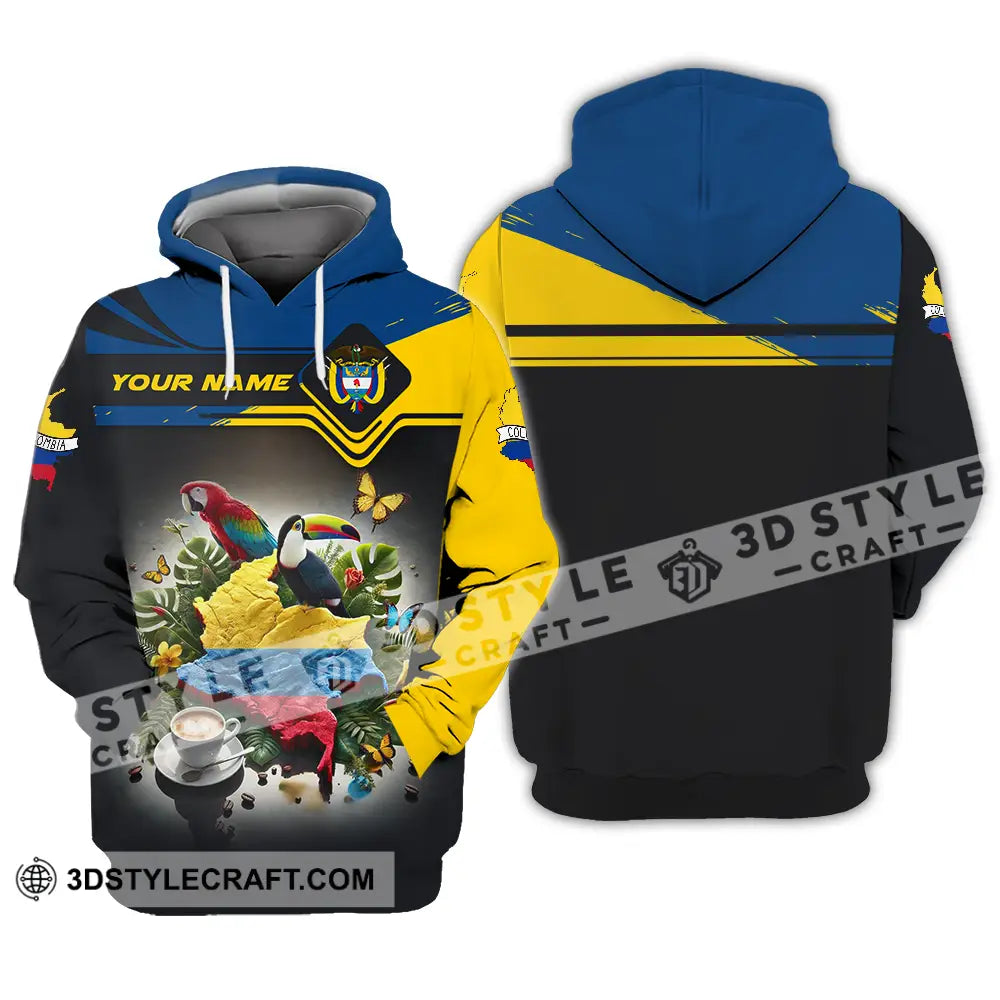 Unisex Shirt - Custom Text Colombia Hoodie / S T-Shirt
