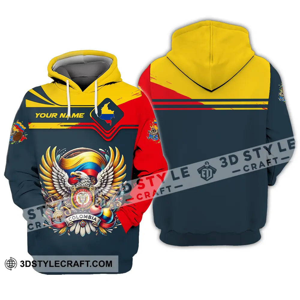 Unisex Shirt - Custom Text Colombia Hoodie / S T-Shirt