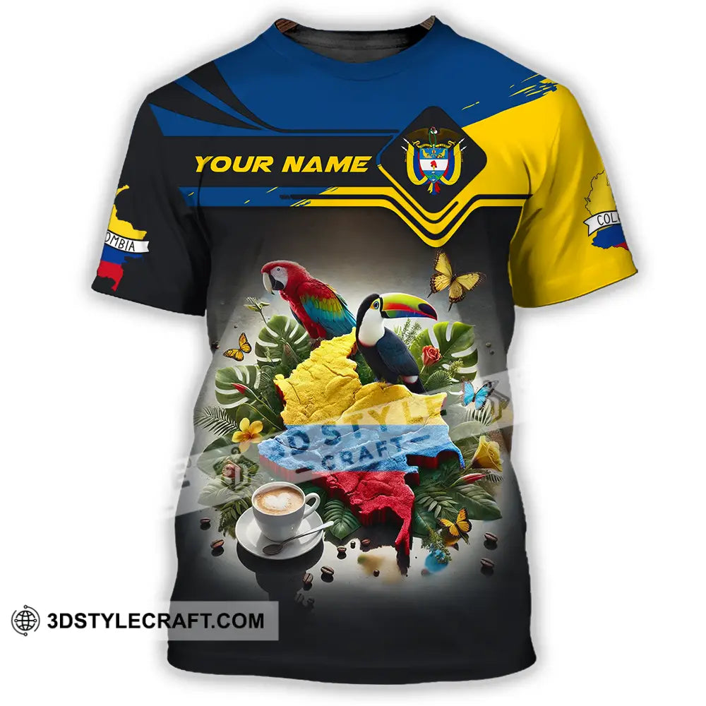 Unisex Shirt - Custom Text Colombia T-Shirt / S T-Shirt