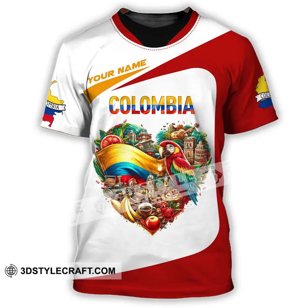 Unisex Shirt - Custom Text Colombia T-Shirt / S T-Shirt