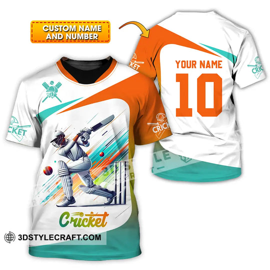 Unisex Shirt - Custom Text Shirt, Cricket  Shirt style option 1