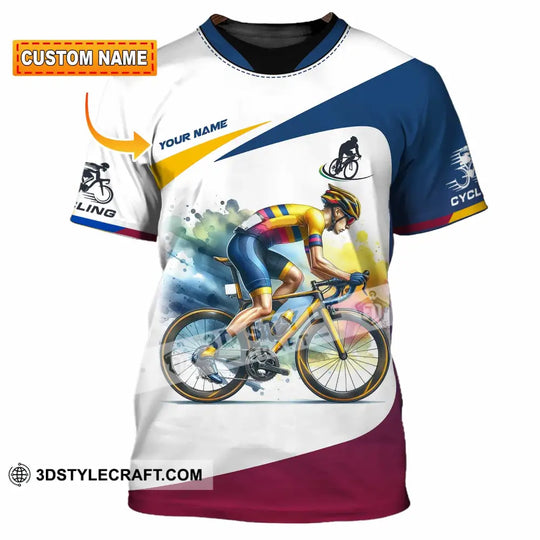 Unisex Shirt - Custom Text Shirt Cycling style option 1