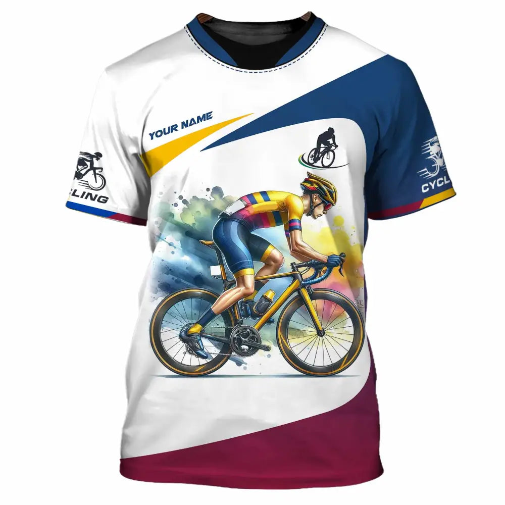 Unisex Shirt - Custom Text Cycling T-Shirt / S T-Shirt
