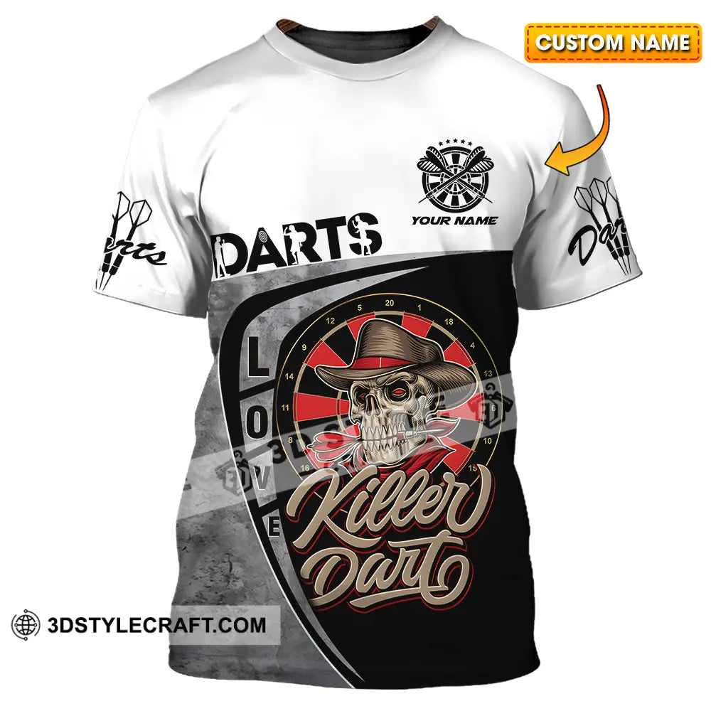 Unisex Shirt - Custom Text Darts Player Sport Killer T-Shirt