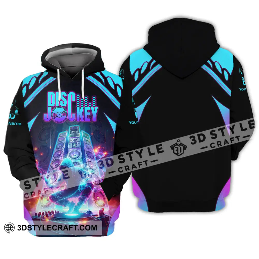 Unisex Shirt - Custom Text Dis Jockey Shirt Hoodie / S T-shirt