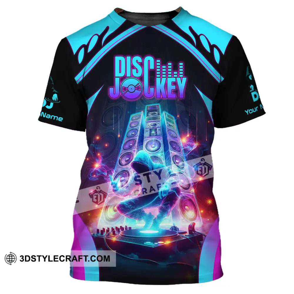 Unisex Shirt - Custom Text Dis Jockey Shirt T-Shirt / S T-shirt