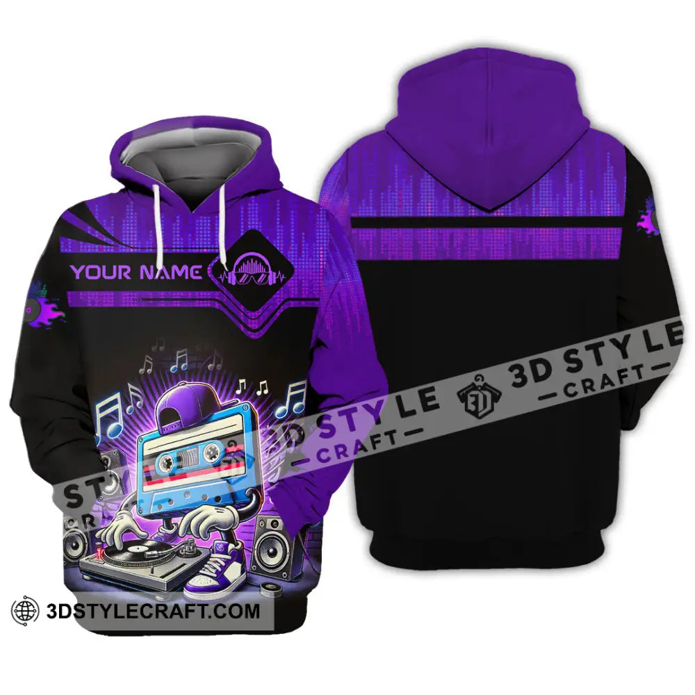 Unisex Shirt - Custom Text Shirt Disc Jockey Shirt Hoodie / S T-shirt