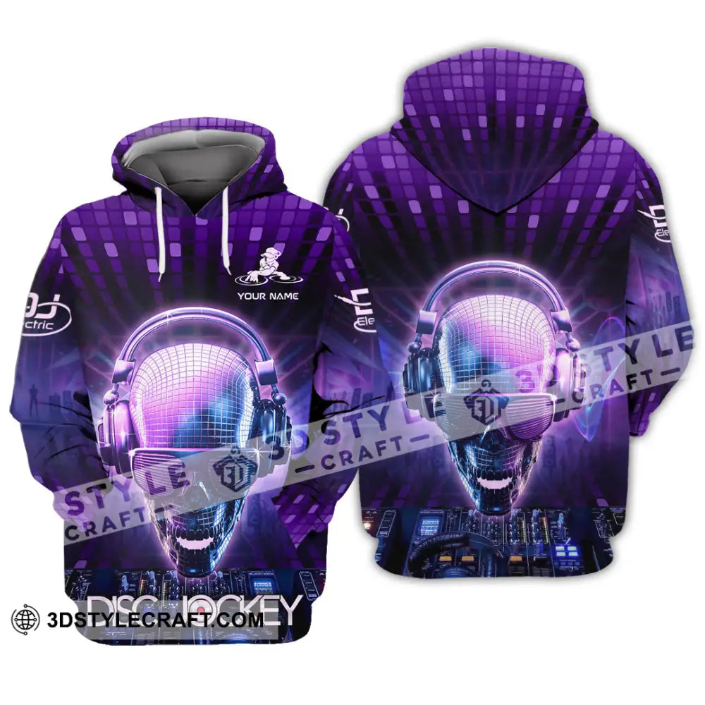 Unisex Shirt - Custom Text Shirt Disc Jockey Hoodie / S T-shirt