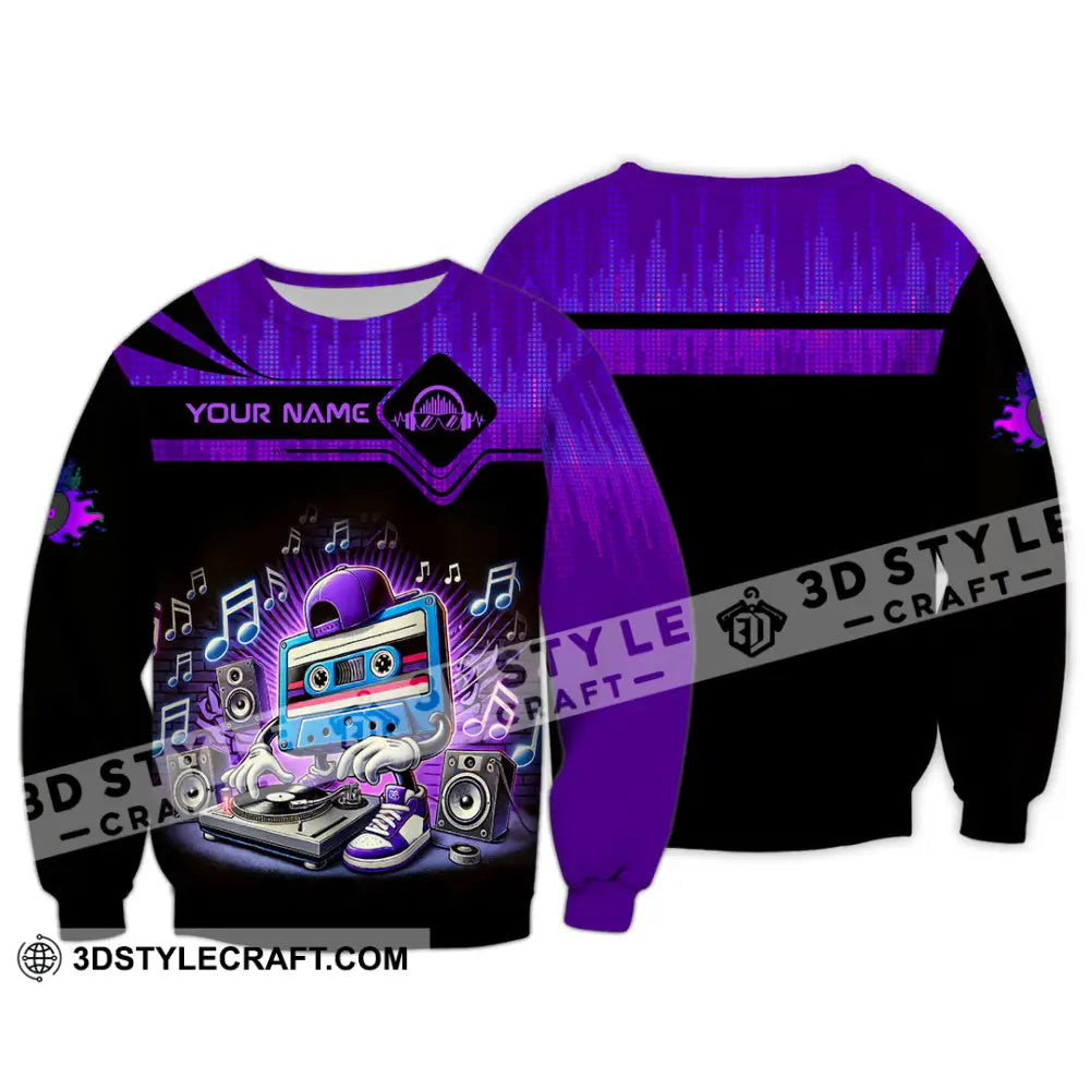 Unisex Shirt - Custom Text Shirt Disc Jockey Shirt Long Sleeve / S T-shirt