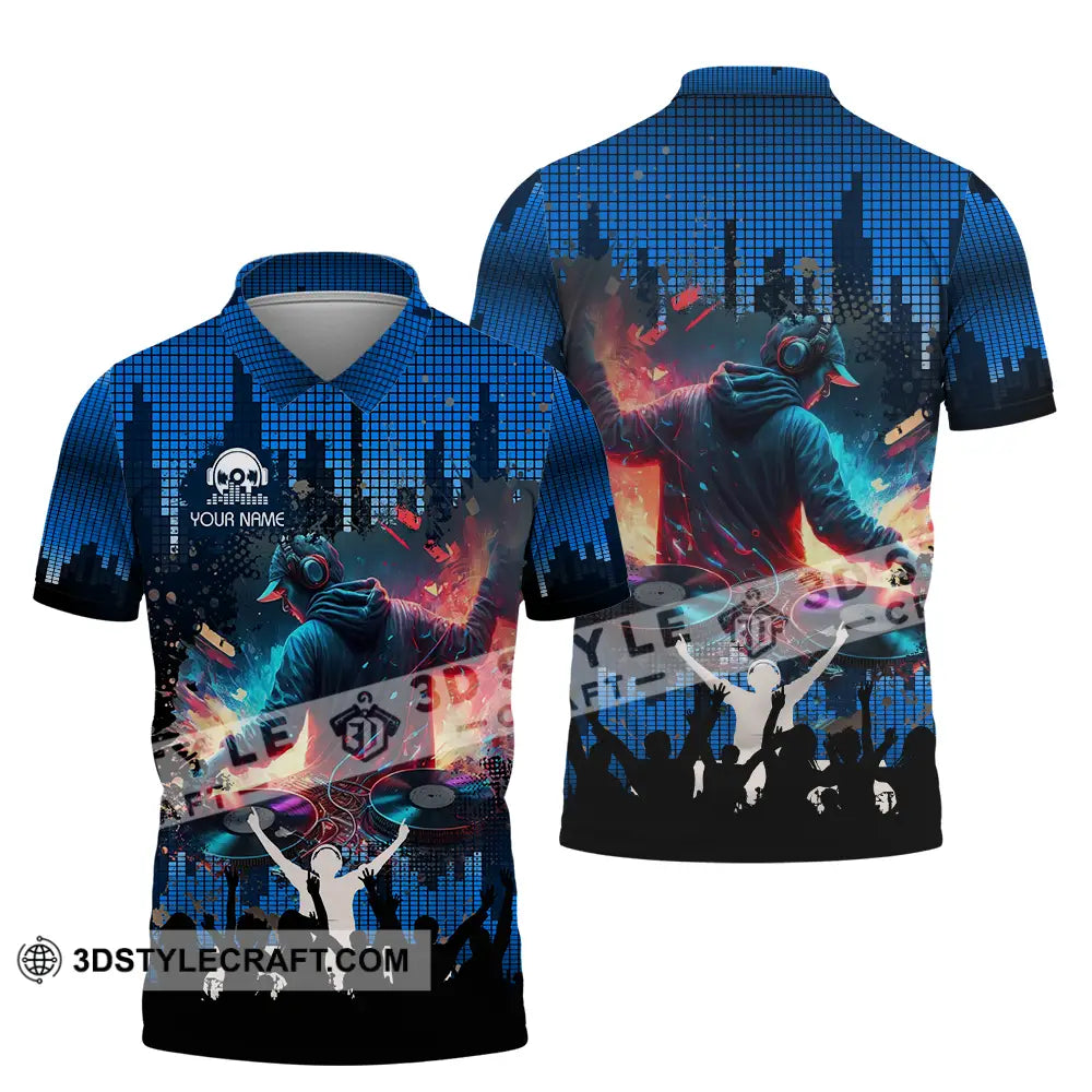 Unisex Shirt - Custom Text Disc Jockey Polo / S T-Shirt