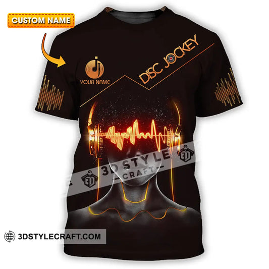 Unisex Shirt - Custom Text Disc Jockey T-Shirt