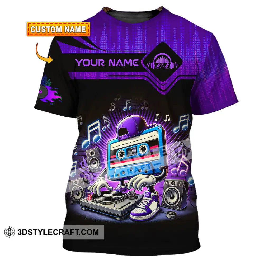 Unisex Shirt - Custom Text Shirt Disc Jockey Shirt T-shirt
