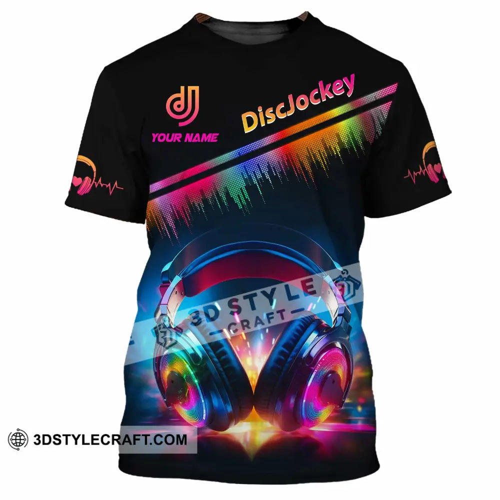 Unisex Shirt - Custom Text Disc Jockey T-Shirt / S T-Shirt