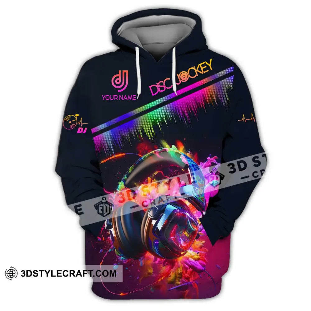 Unisex Shirt - Custom Text DJ Shirt Hoodie / S T-shirt